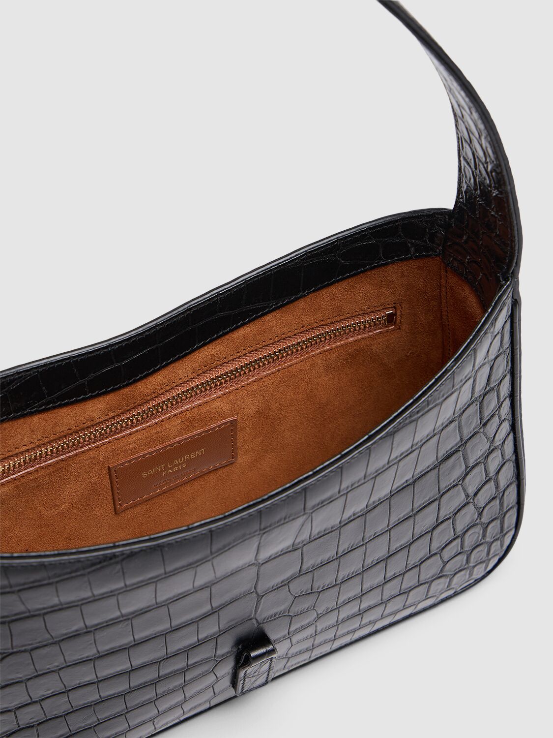 Saint Laurent Borsa Le 5 à 7 in pelle stampa coccodrillo