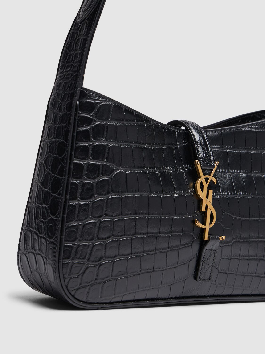 Saint Laurent Borsa Le 5 à 7 in pelle stampa coccodrillo
