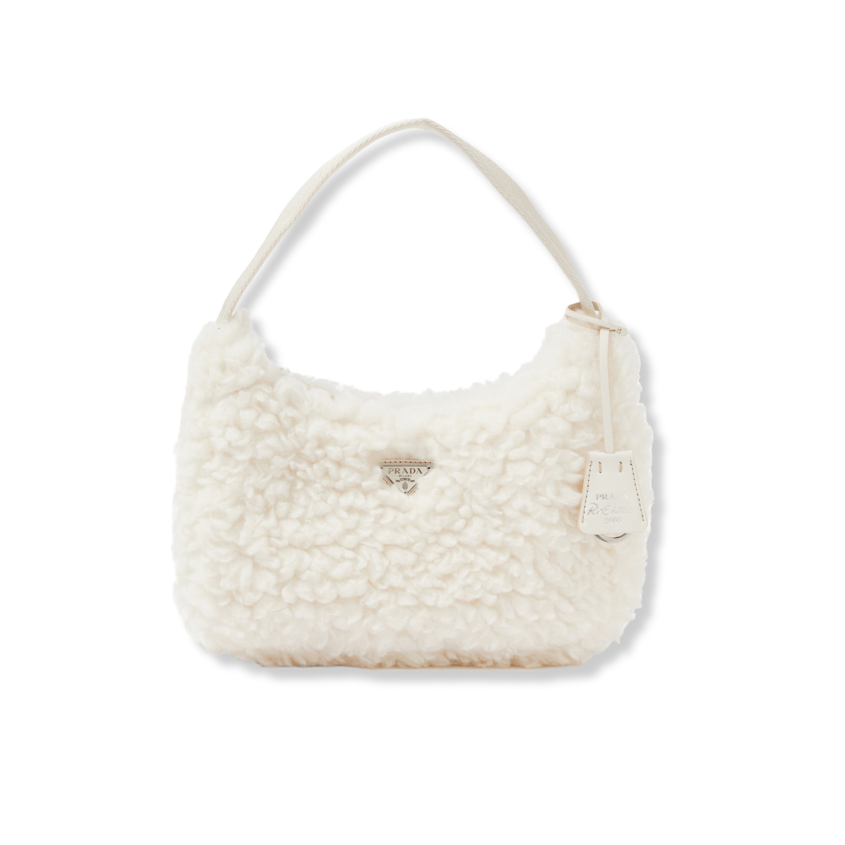 Prada Borsa Re-Edition 2000 Mini in shearling
