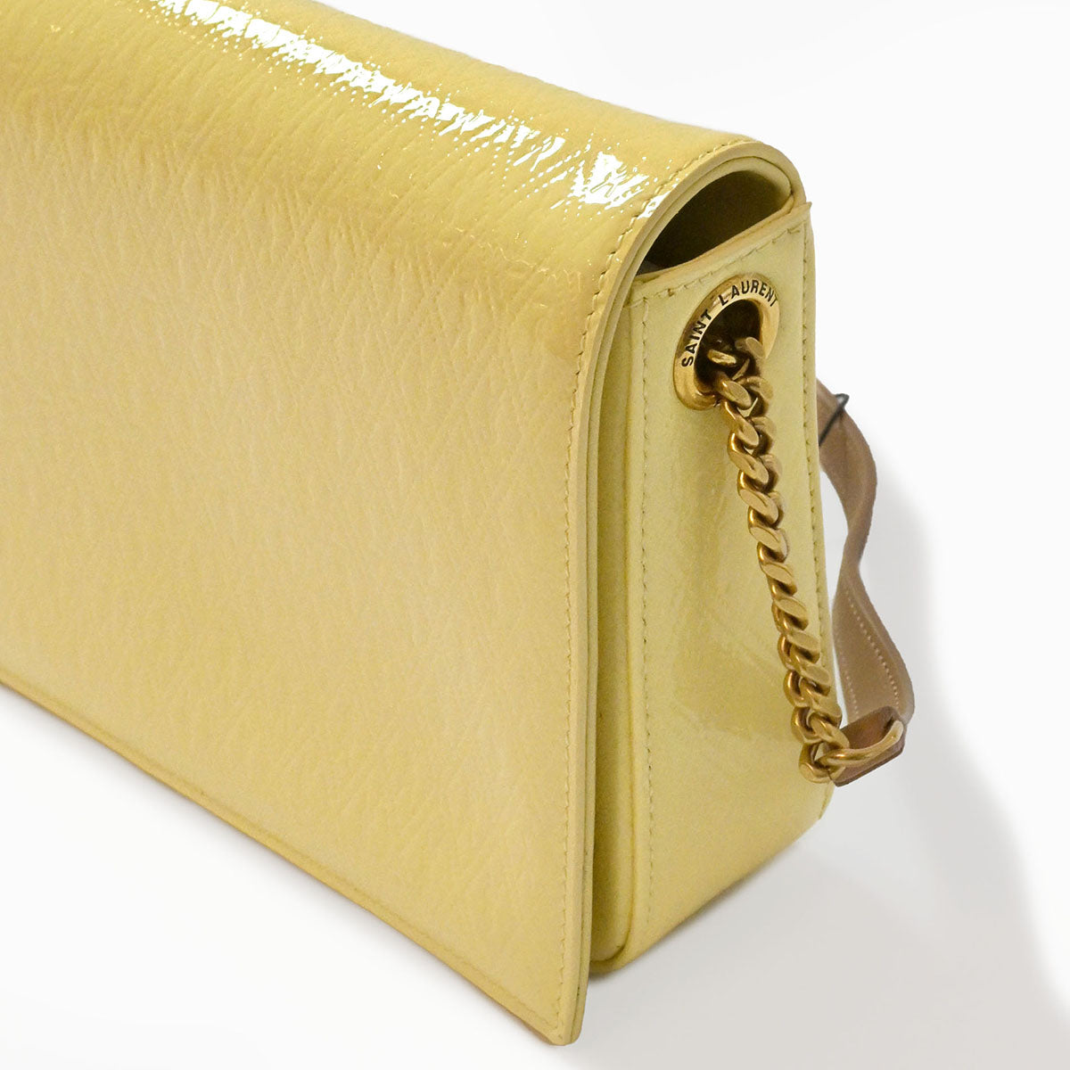 Saint Laurent Borsa a spalla Le Monogramme 99 in vernice trapuntata