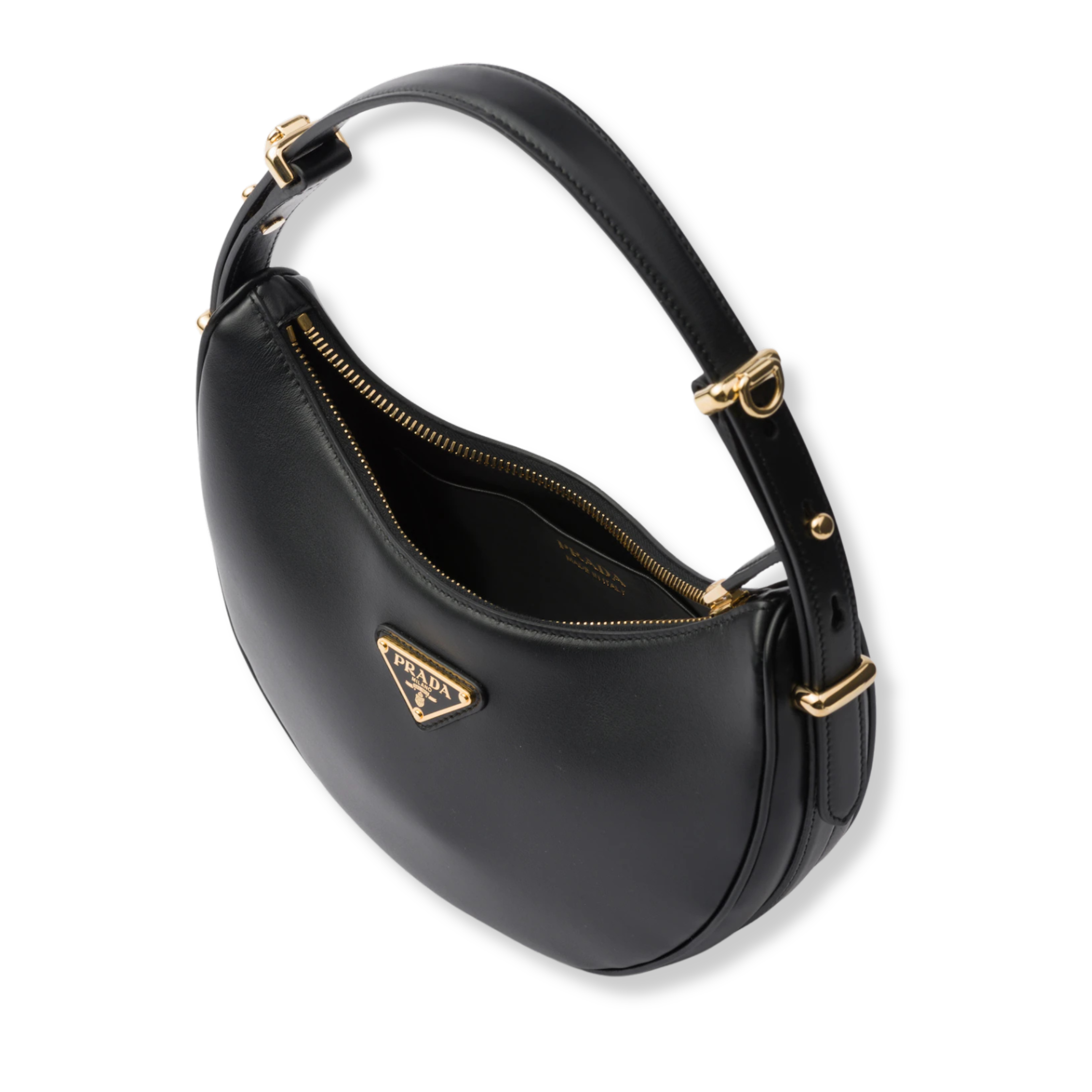 Borsa a spalla Prada Arqué small in pelle