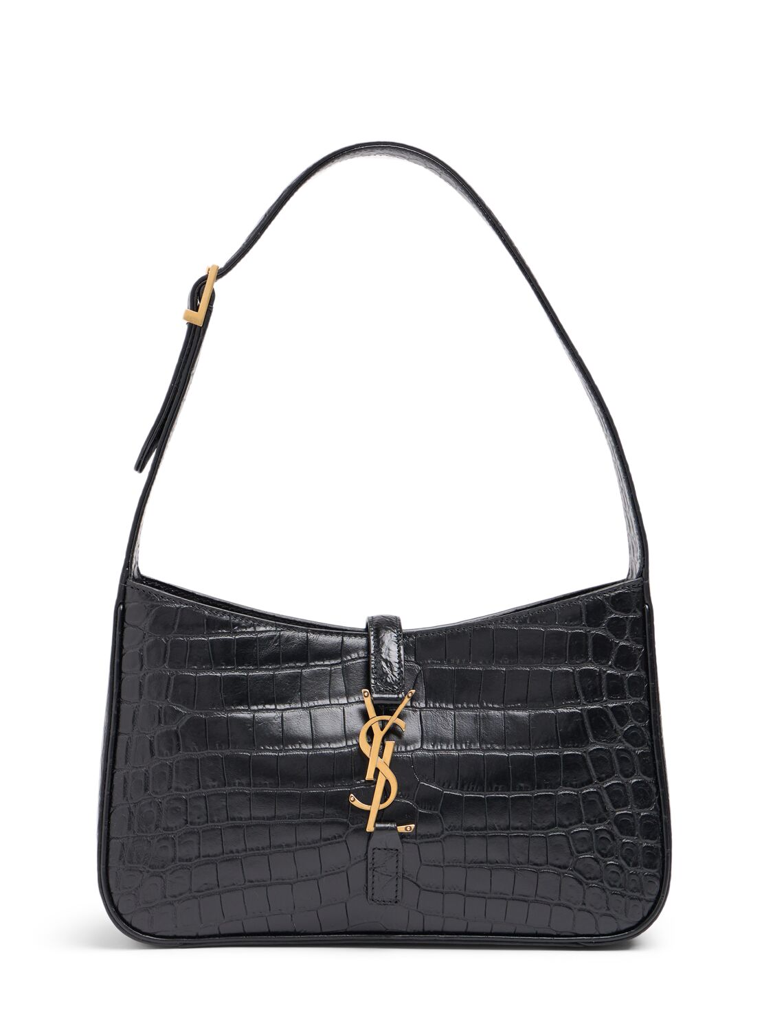 Saint Laurent Borsa Le 5 à 7 in pelle stampa coccodrillo